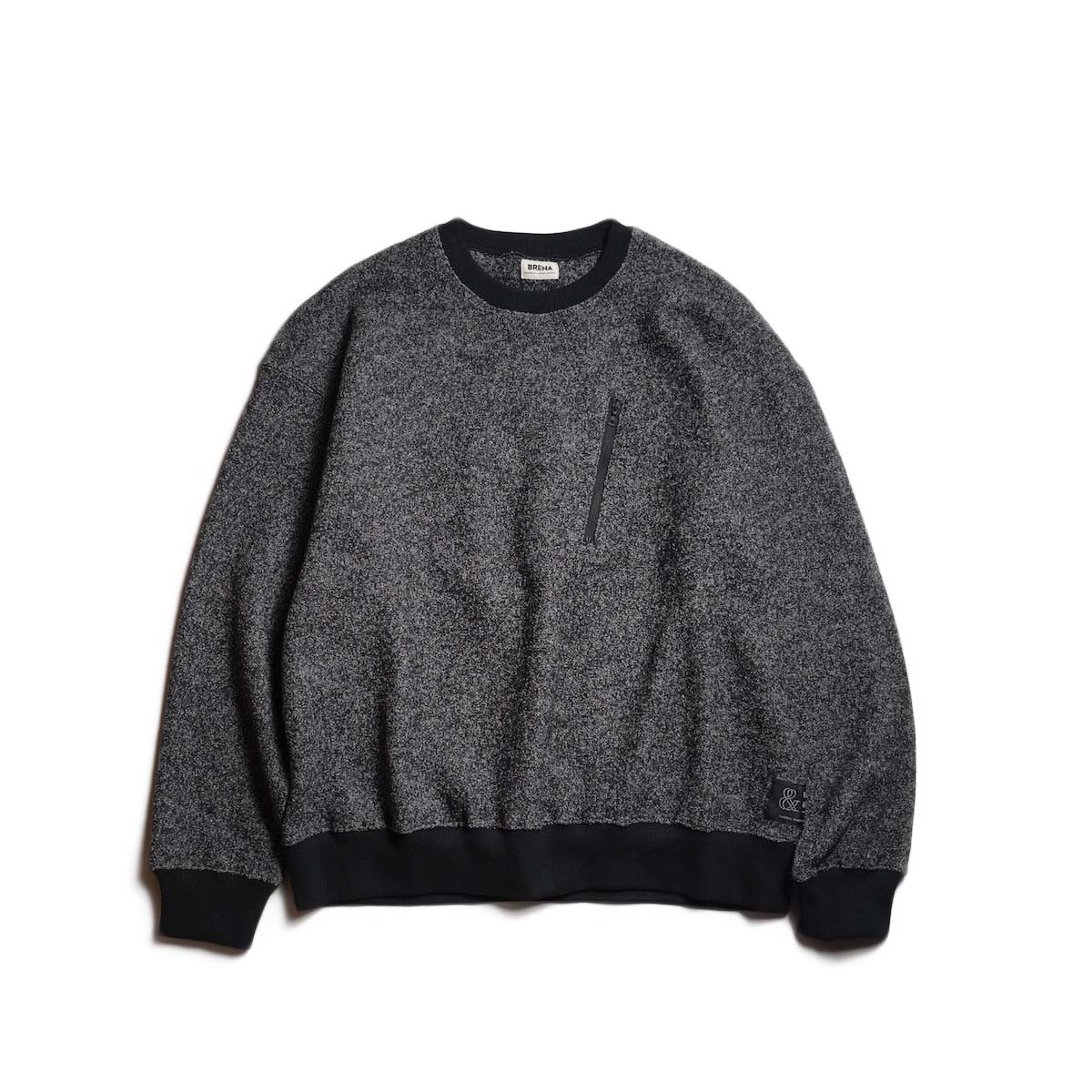 BRENA / CREW - BEL&amp;CO CW BOUCLE MIX (Gray)