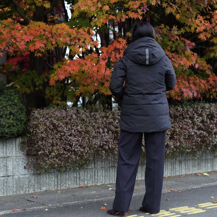 CANADA GOOSE / 3824LB LYNDALE PARKA BLACK LABEL (Black) 身長159cm・XSsize着用②