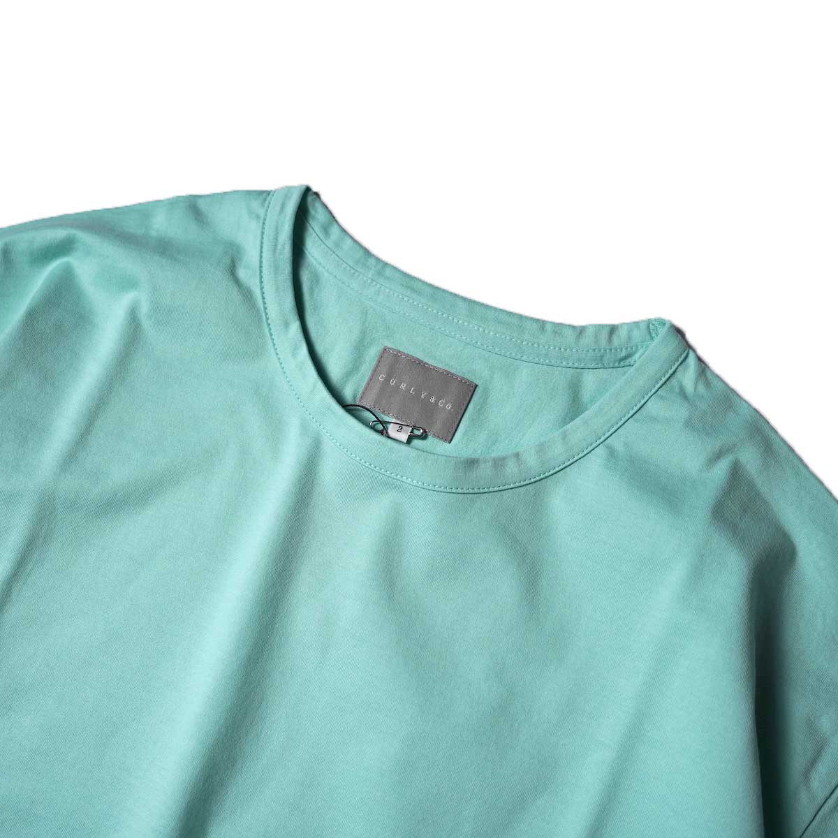 CURLY / SDH H/S CN TEE (Mint)ネック