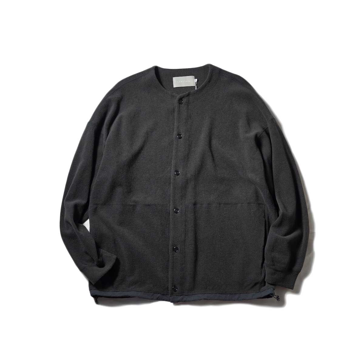 CURLY / WOOL FLEECE CARDIGAN (Gunmetal)