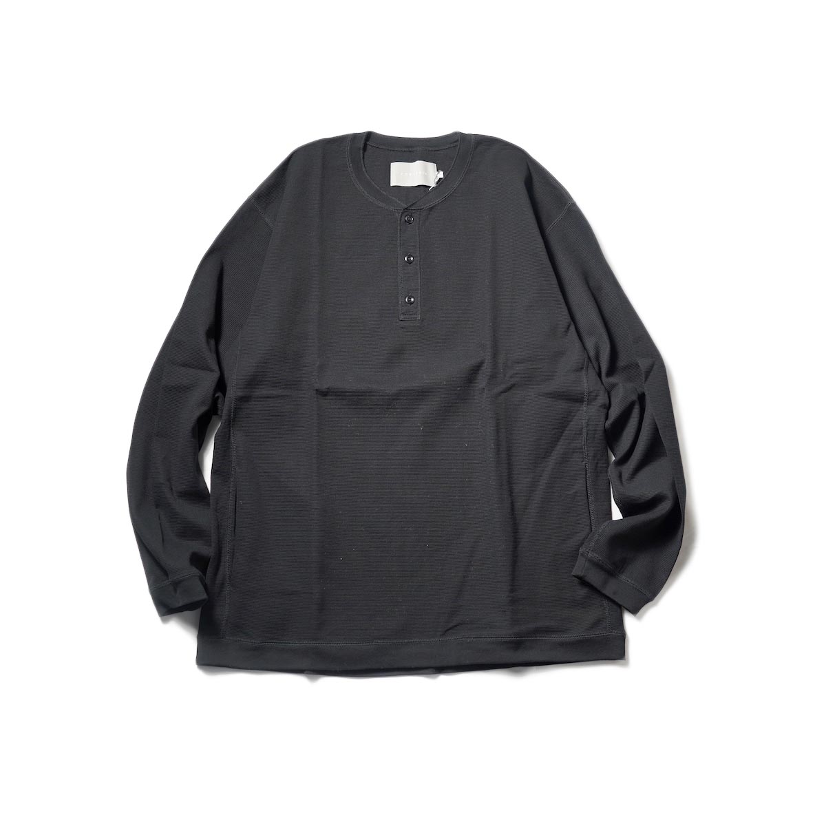 CURLY&amp;Co. / SURF KNIT HENRY P/O (Black)