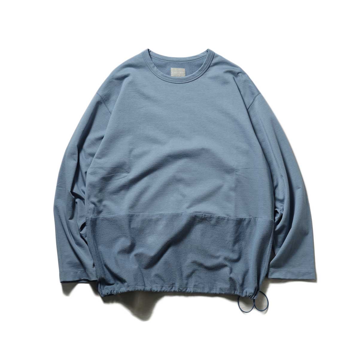 CURLY&amp;amp;Co. / HIGH GAUGE FRENCH TERRY L/S TEE (Tranquil Blue)