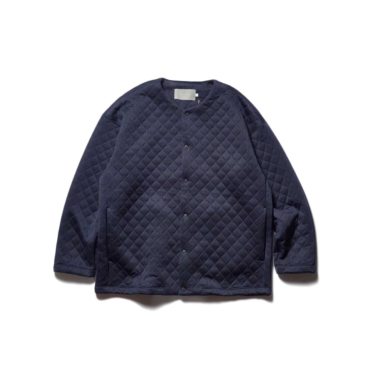 CURLY&amp;Co. / SNAP BUTTON CARDIGAN -quilting- (Navy)