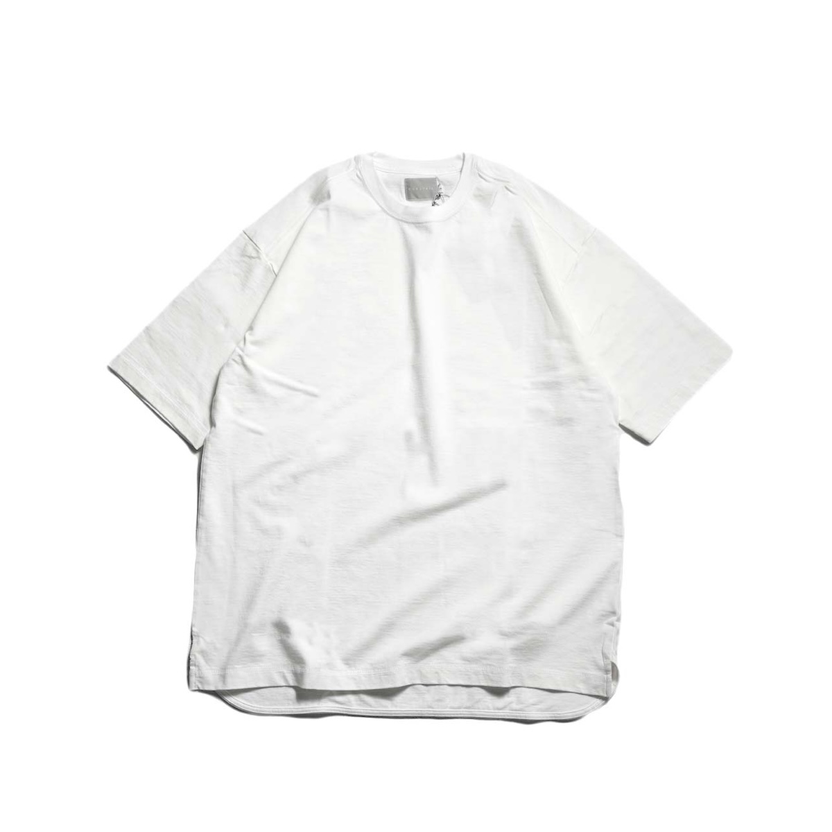CURLY&amp;Co. / BASIC COTTON CREW-NECK TEE (White)