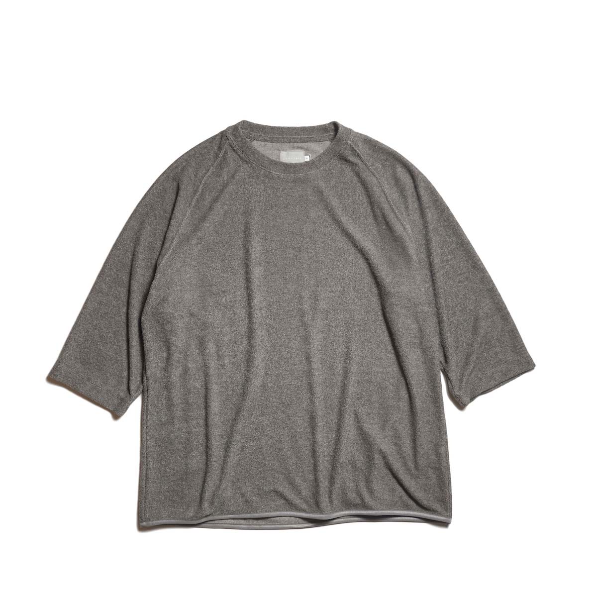 CURLY&amp;Co. / VINTAGE PILE Q/S TEE (Charcoal)