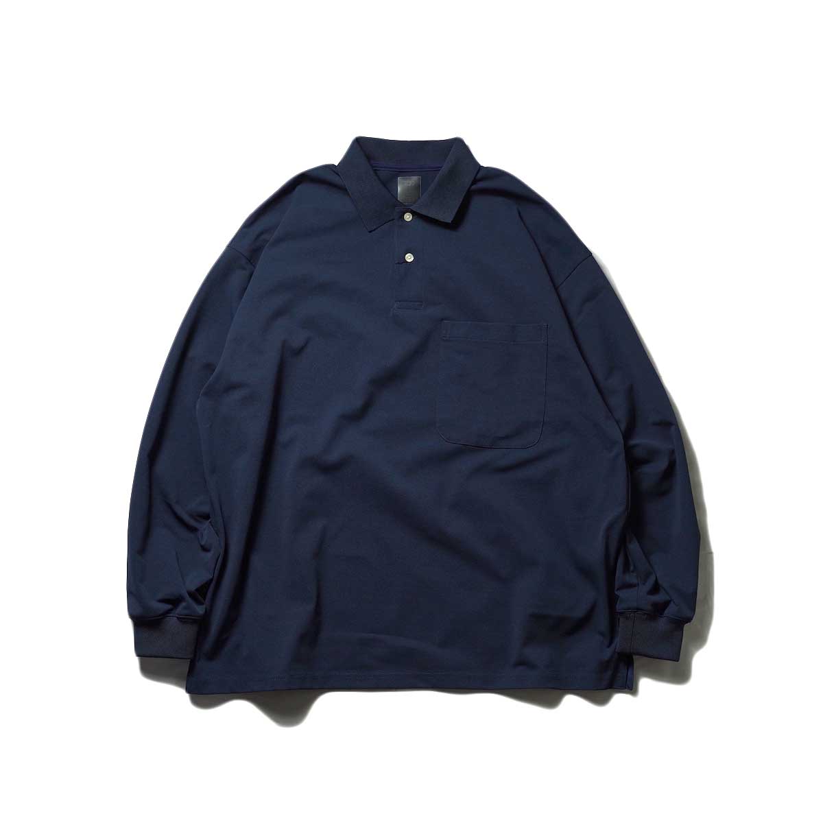 DAIWA PIER39 / TECH POLO SHIRTS L/S (Navy)