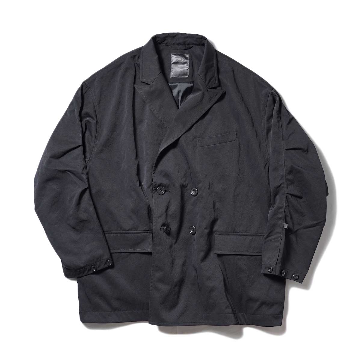 DAIWA PIER39 / Tech Double-Breasted Jacket Twill (Black)
