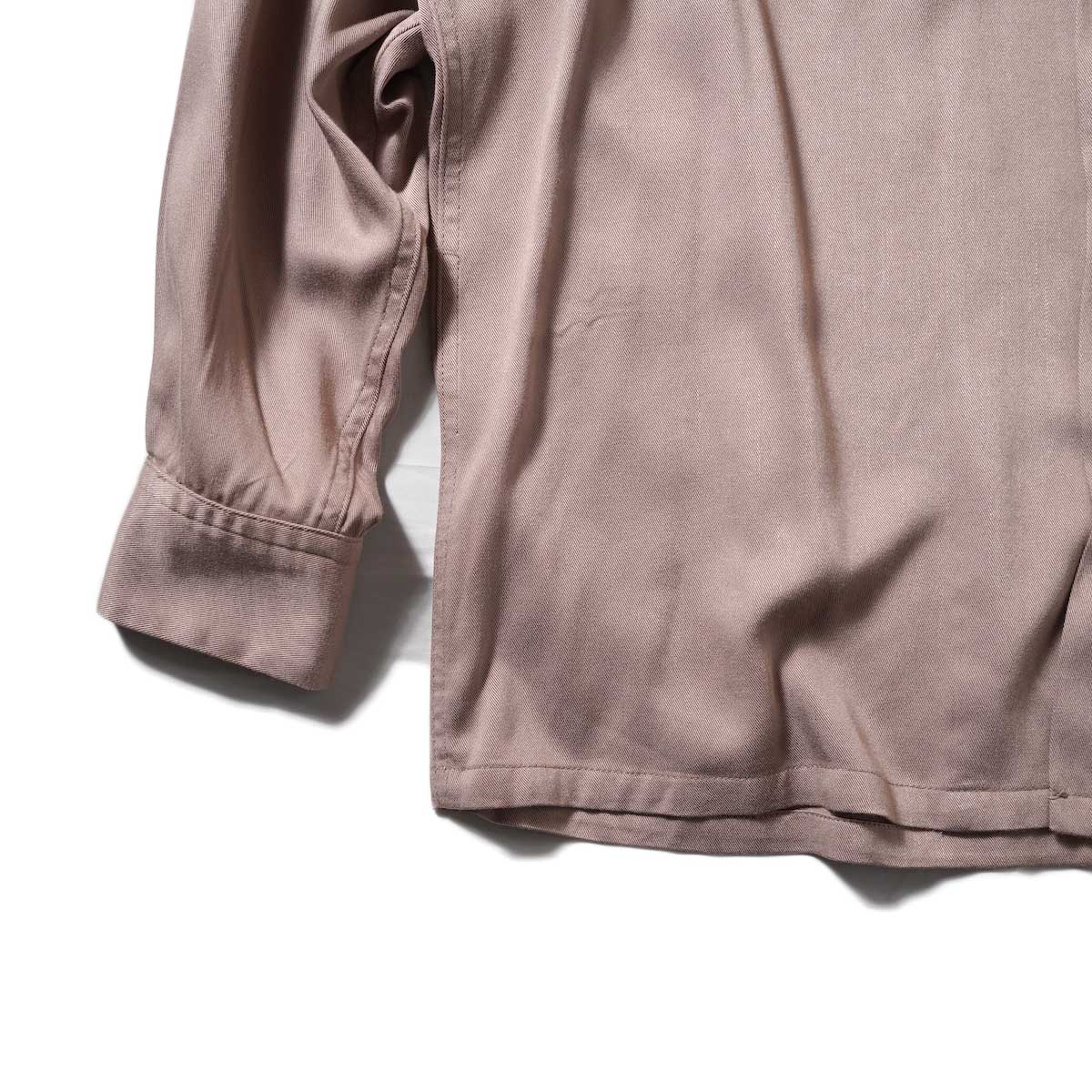 DAN RIVER / RAYON COLOR BOX LS SHIRTS (Greige)裾、袖
