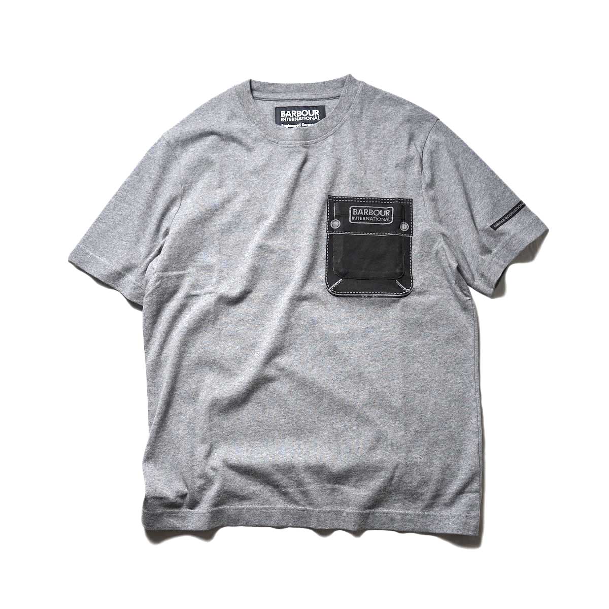 Engineered Garments × BARBOUR International / B.INTL EG Tee  (Gray)