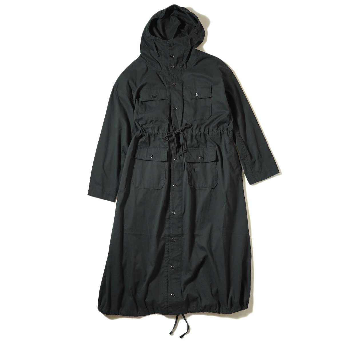 Engineered Garments / Cagoule Dress (Black Cotton Micro Sanded Twill)