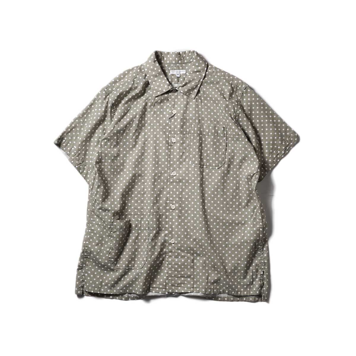 Engineered Garments / Camp Shirt - Polka Dot Cotton Lawn (Tan)