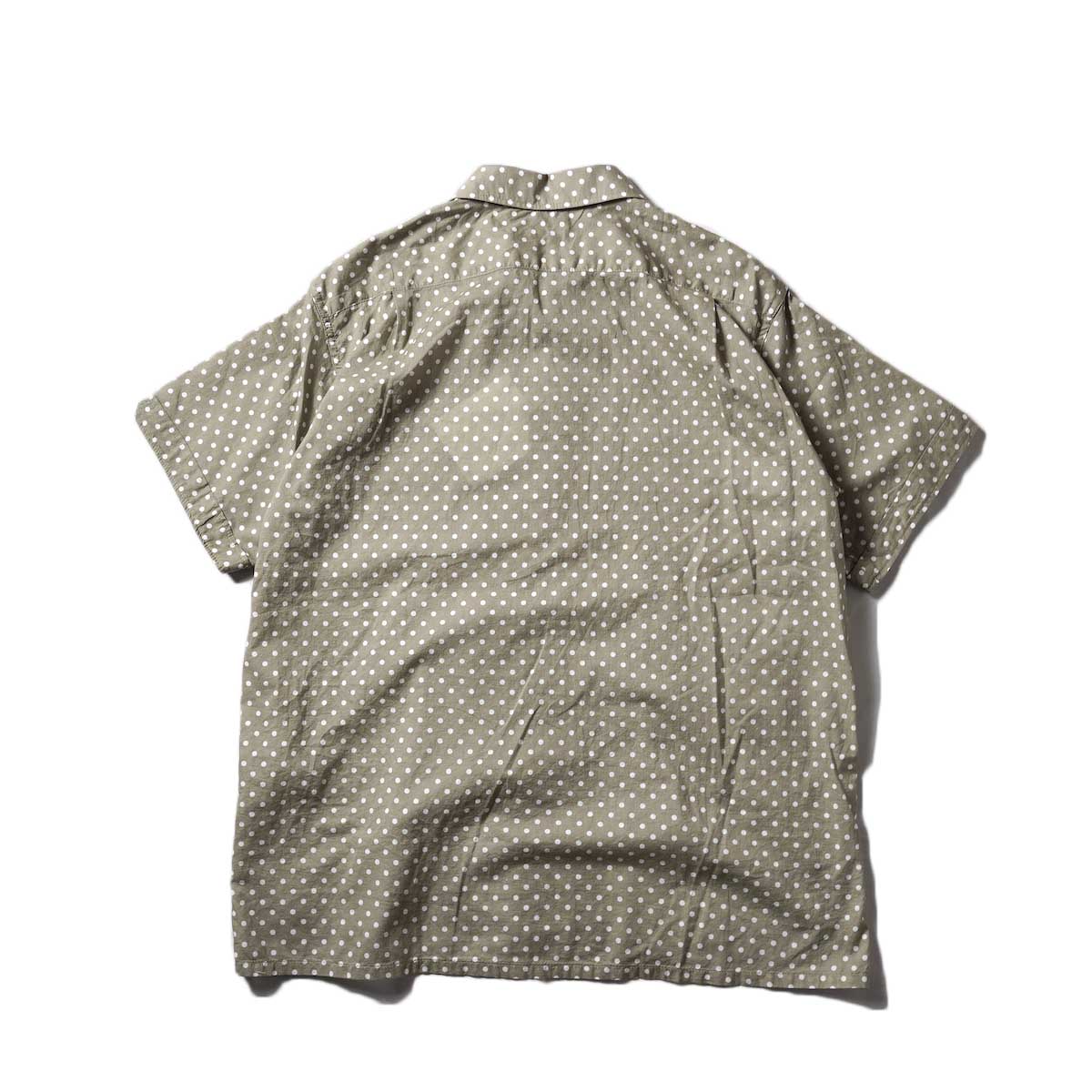 Engineered Garments / Camp Shirt - Polka Dot Cotton Lawn (Tan)背面