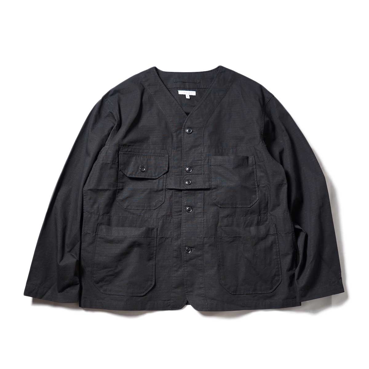Engineered Garments / Cardigan Jacket-Cotton Ripstop (Black)