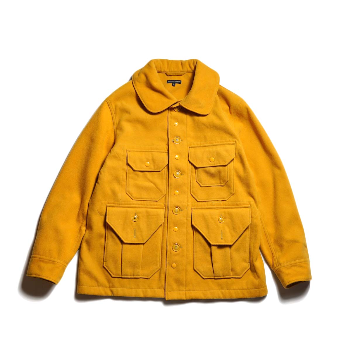 Engineered Garments / Cruiser Jacket - Polyester Fake Melton (Gold)