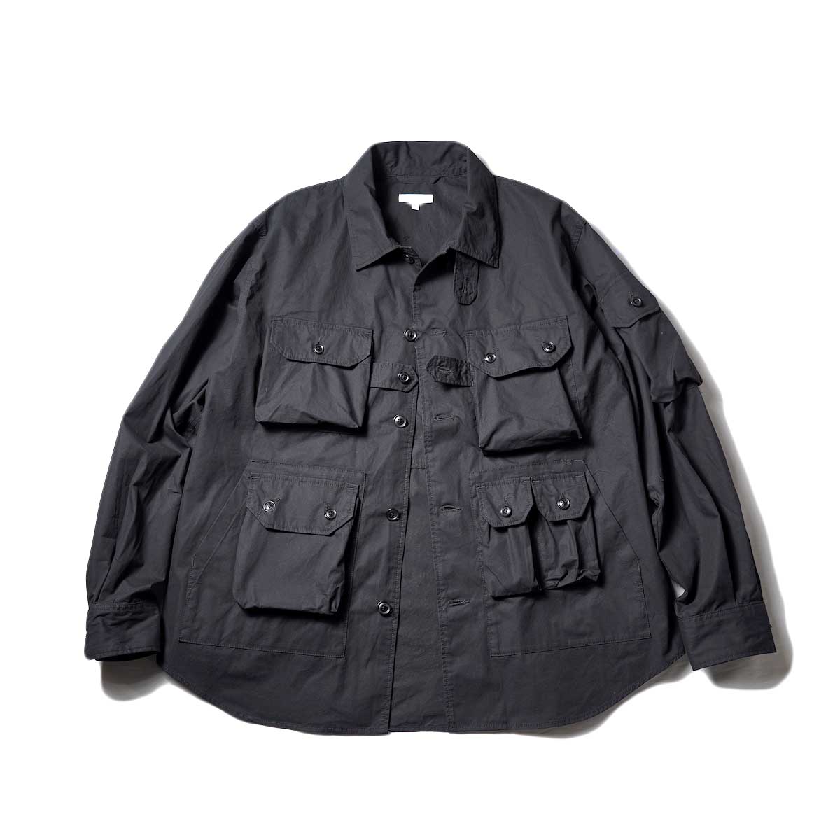 Engineered Garments / Explorer Shirt Jacket - Cotton Duracloth Poplin(Black)
