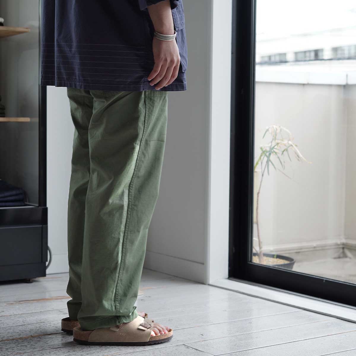 ENGINEERED GARMENTS / FATIGUE PANTS - Cotton Ripstop (Olive)172cm/XS着用②