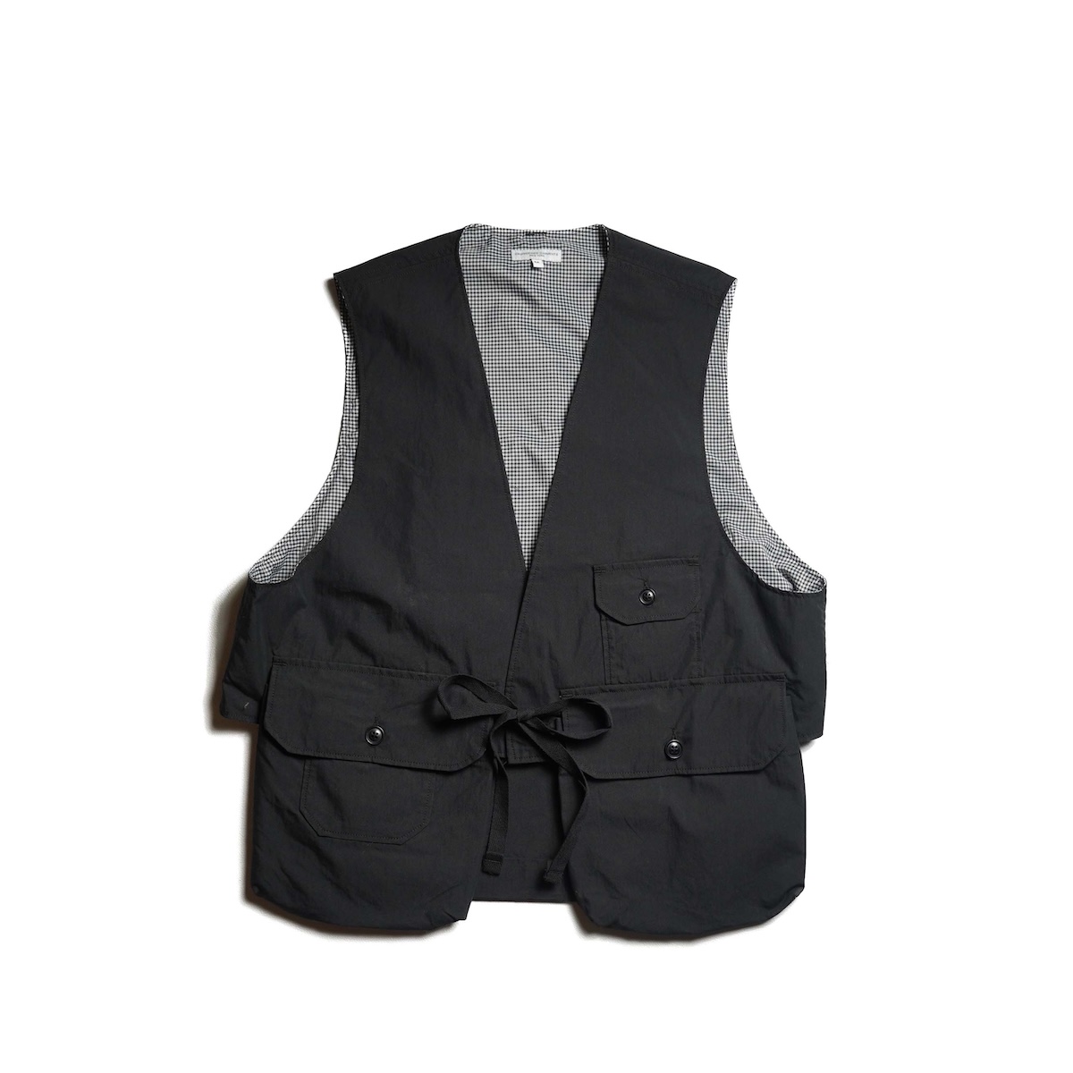 Engineered Garments / Fowl Vest - Lt.Weight Nyco Poplin (Black)