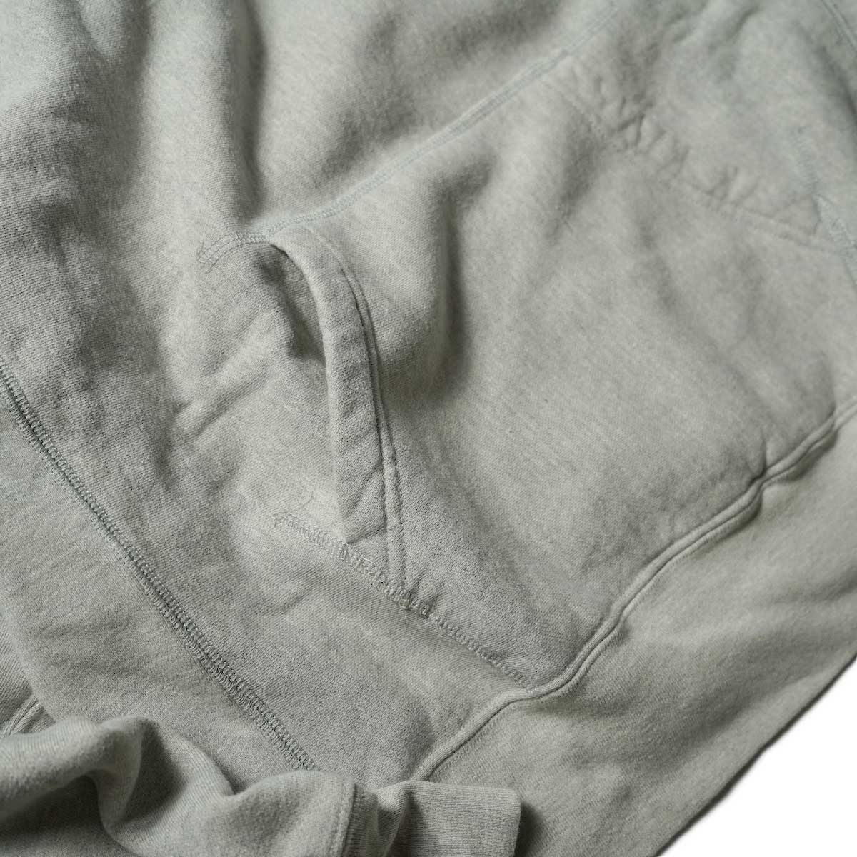  Engineered Garments / Raglan Hoodie (Gray)ポケット