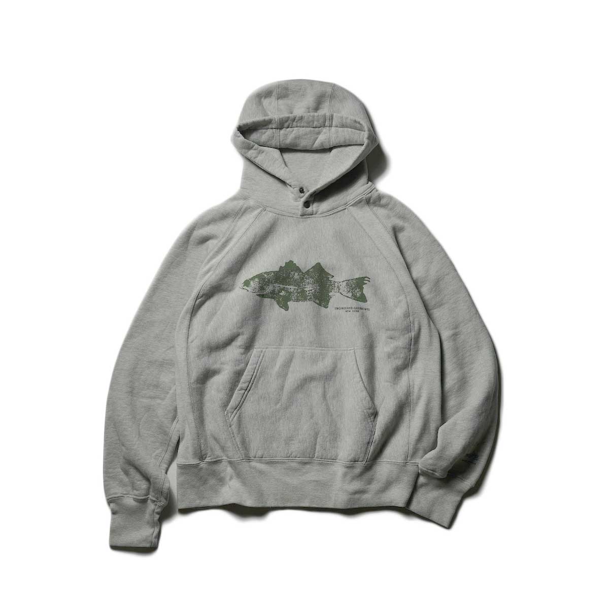 Engineered Garments / Raglan Hoodie Fish (H.Gray)