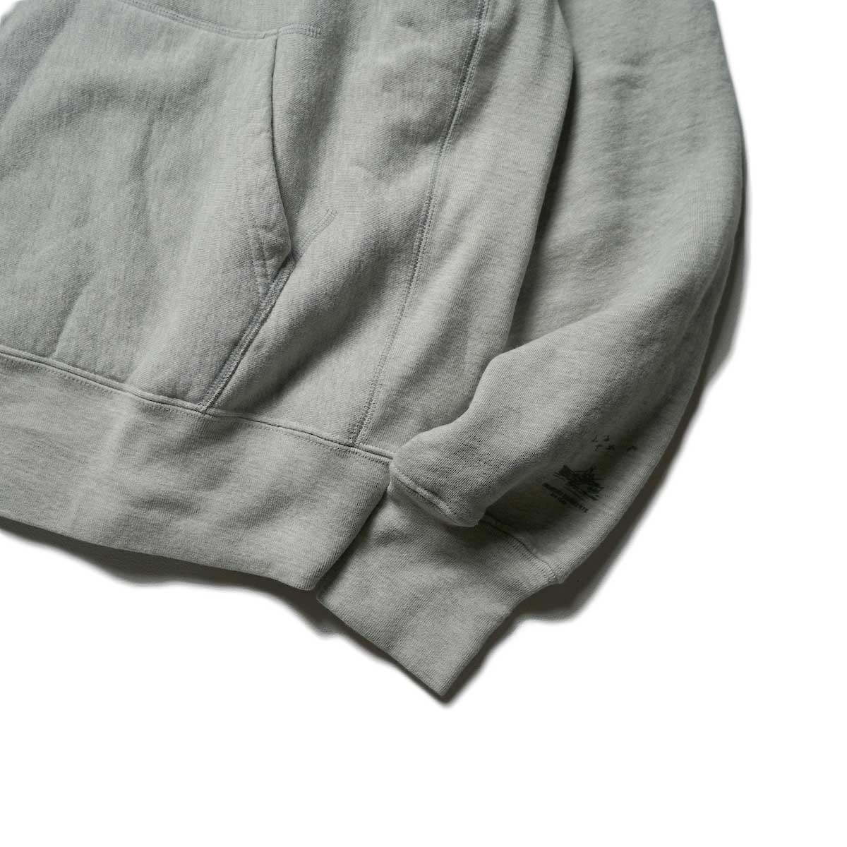  Engineered Garments / Raglan Hoodie Fish (H.Gray)袖、裾
