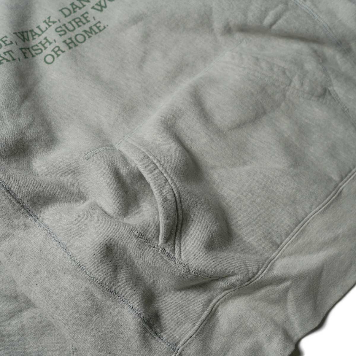  Engineered Garments / Raglan Hoodie Ride (H.Gray)ポケット