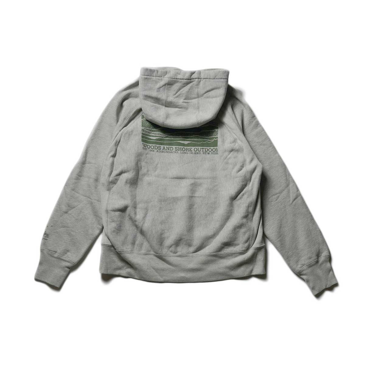  Engineered Garments / Raglan Hoodie Ride (H.Gray)背面