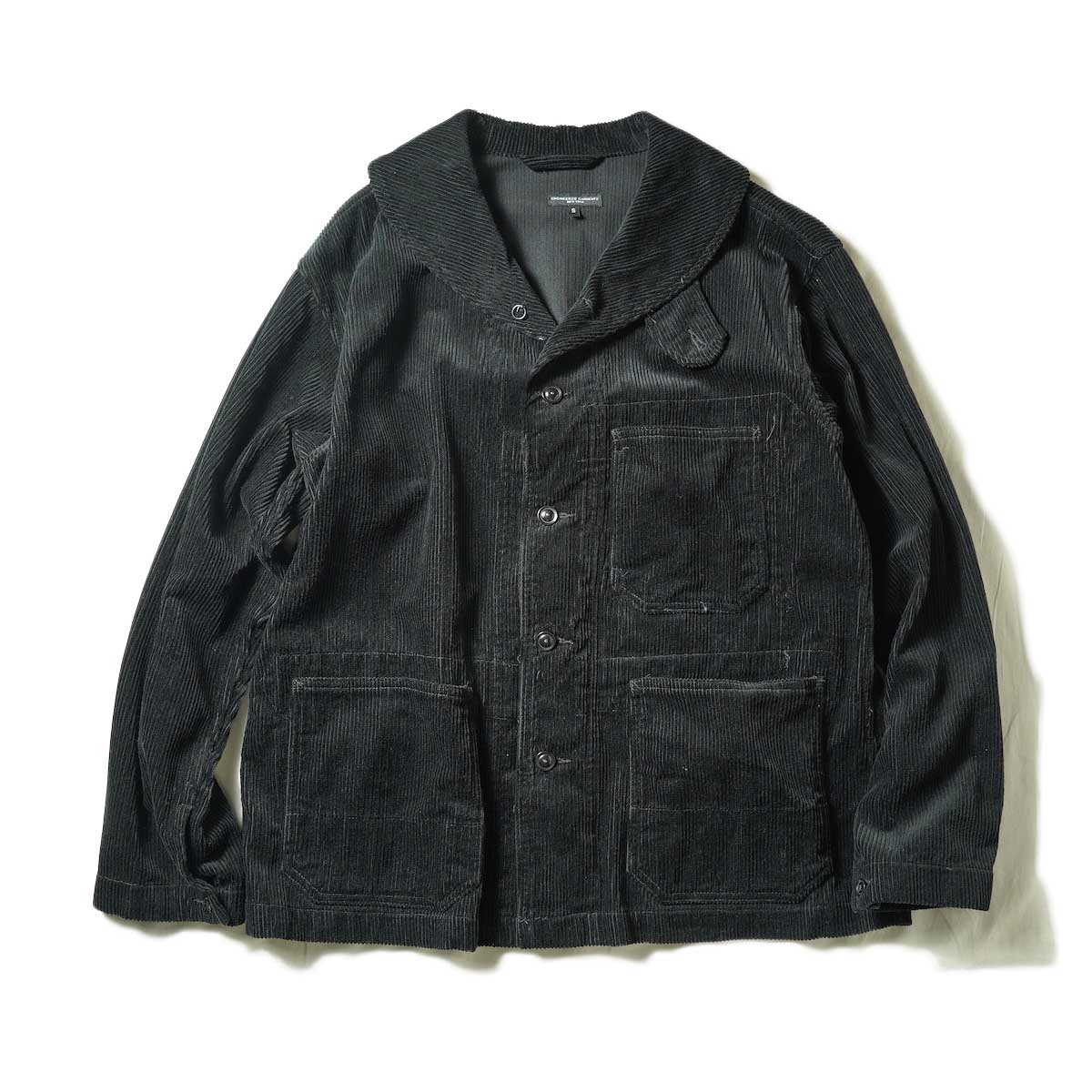 Engineered Garments / SHAWL COLLAR JACKET - COTTON 8W CORDUROY (Black)