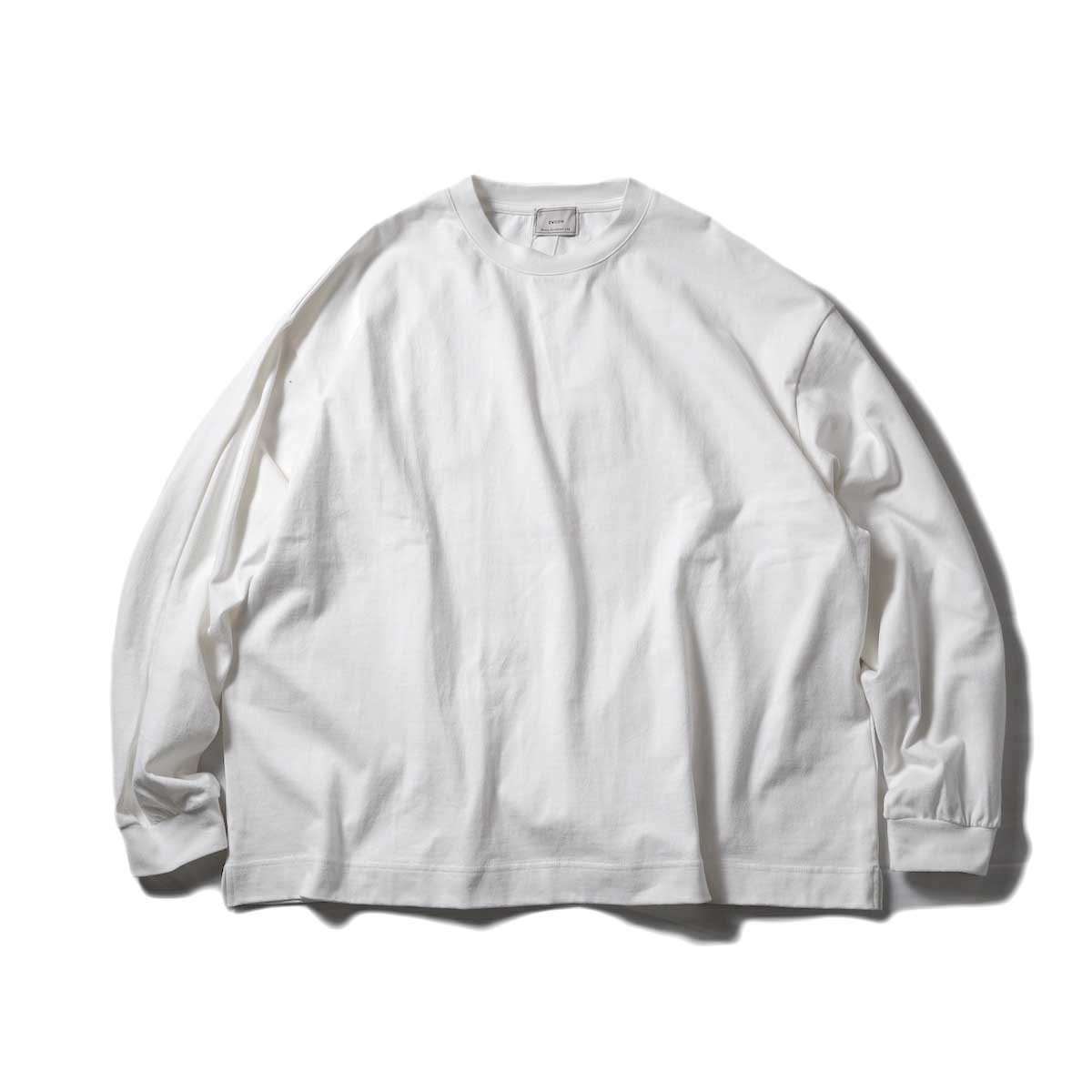 EVCON / WIDE L/S T-Shirt (White)