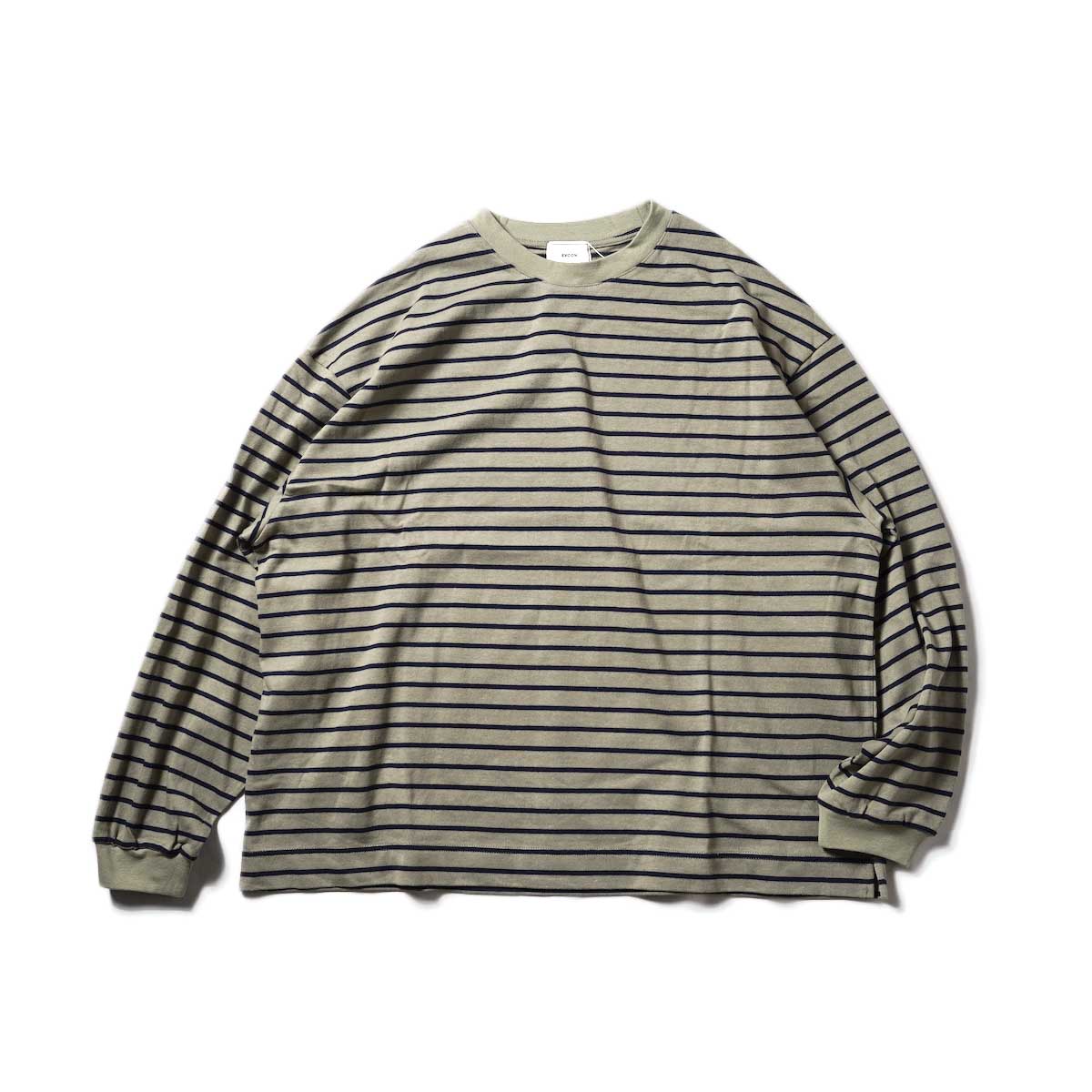EVCON / BORDER WIDE L/S T-Shirt (Olive)