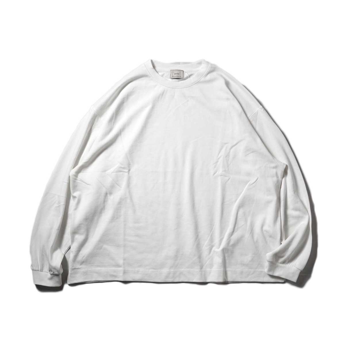 EVCON / WIDE L/S T-Shirt (White)