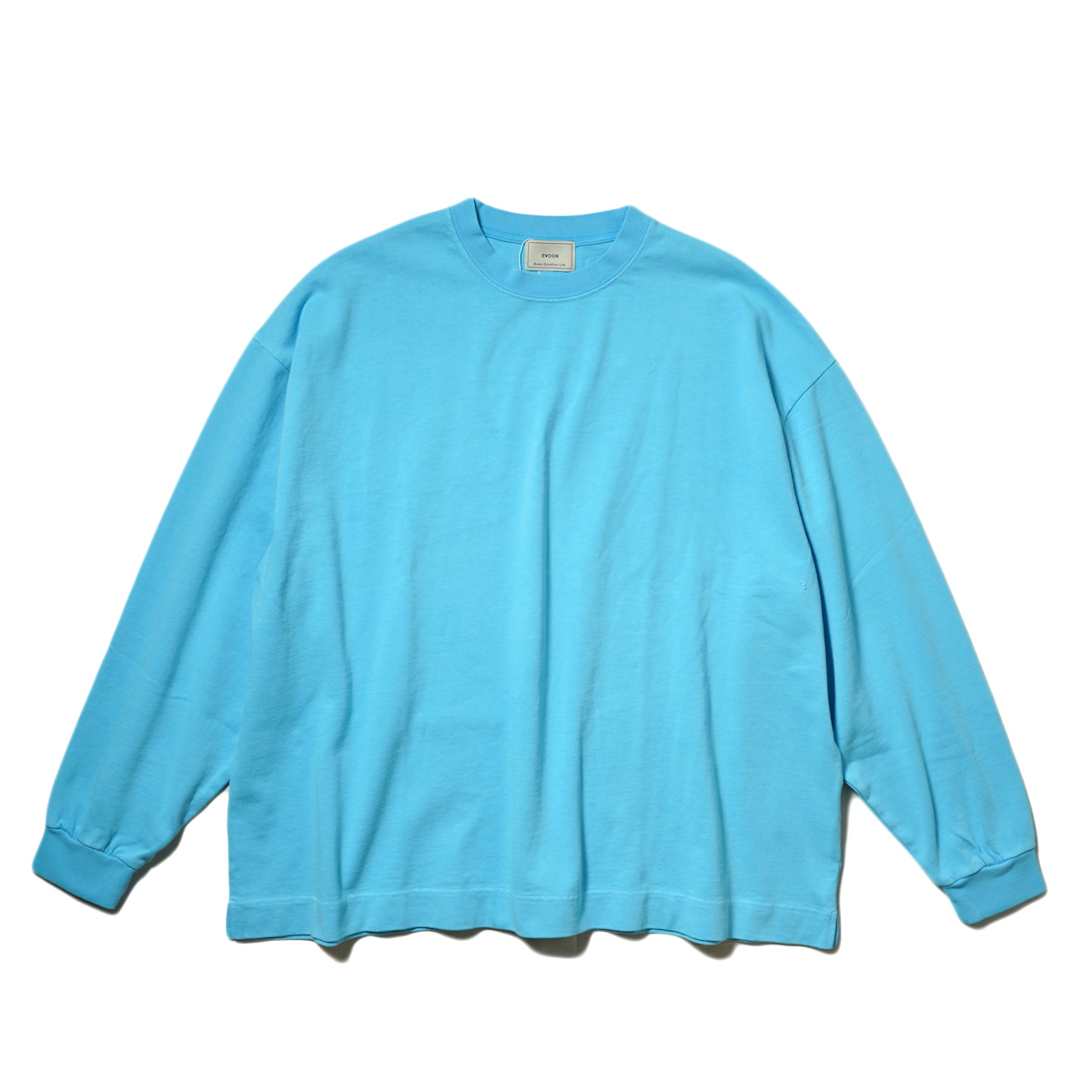 EVCON / GARMENT DYED WIDE L/S TEE (Blue)