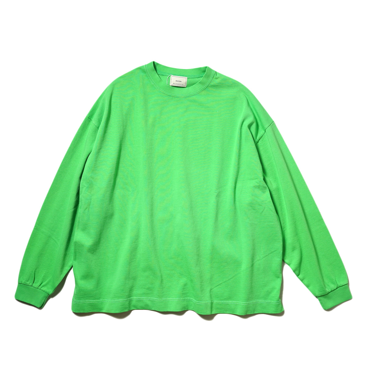 EVCON / GARMENT DYED WIDE L/S TEE (Green)