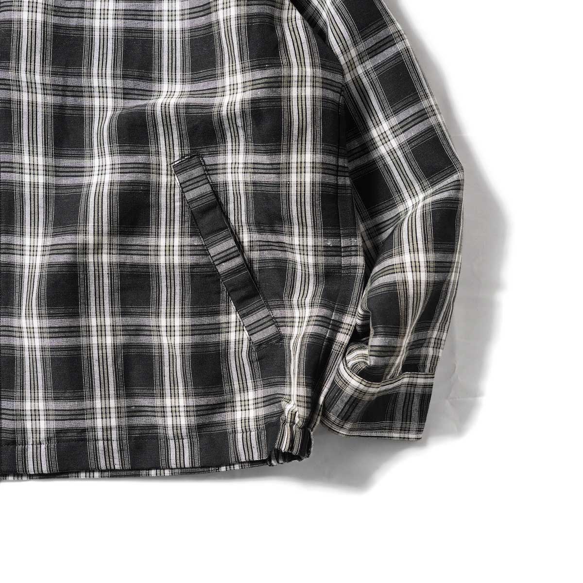 F-LAGSTUF-F / Original Check Swingtop (Black)裾、袖