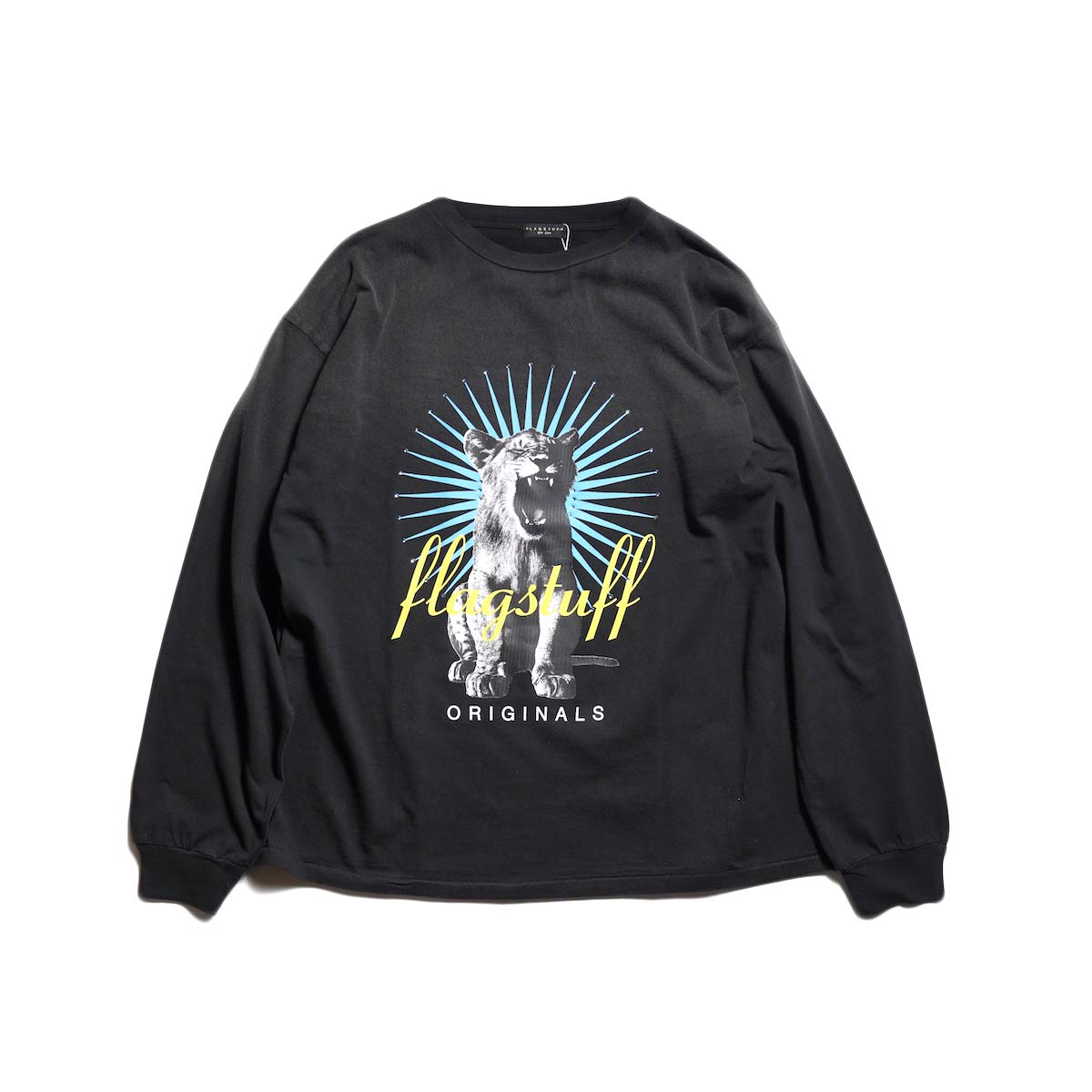 F-LAGSTUF-F / "CAT" LS TEE (Black)