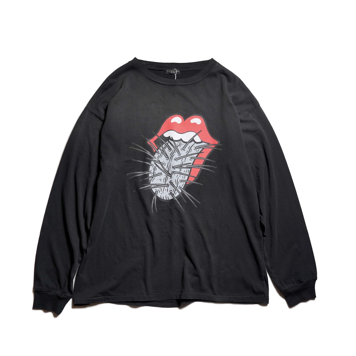 F-LAGSTUF-F / CACTUS TONGUE L/S T-SHIRT  - The Rolling Stones (Black)