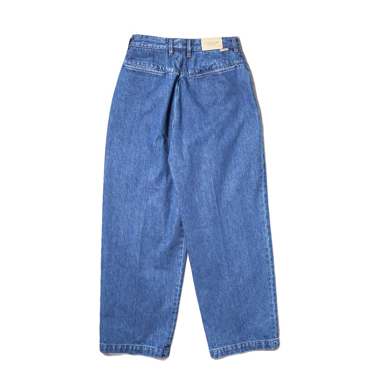 FARAH  / One-tuck Wide Pants (Blue) 背面