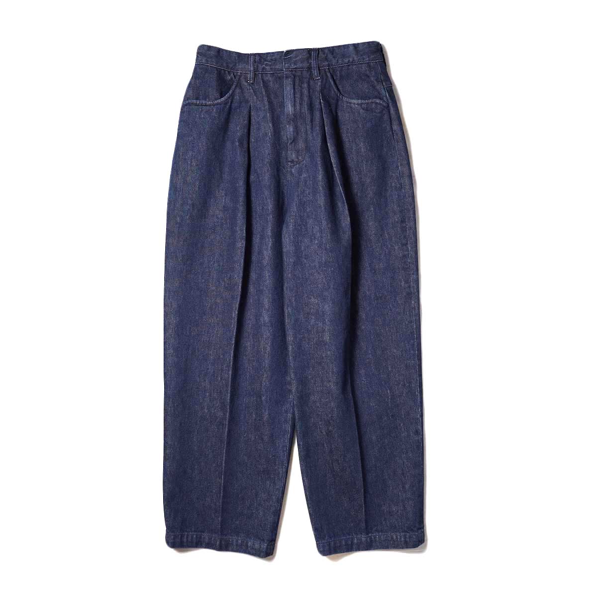 FARAH  / One-tuck Wide Pants (Navy)