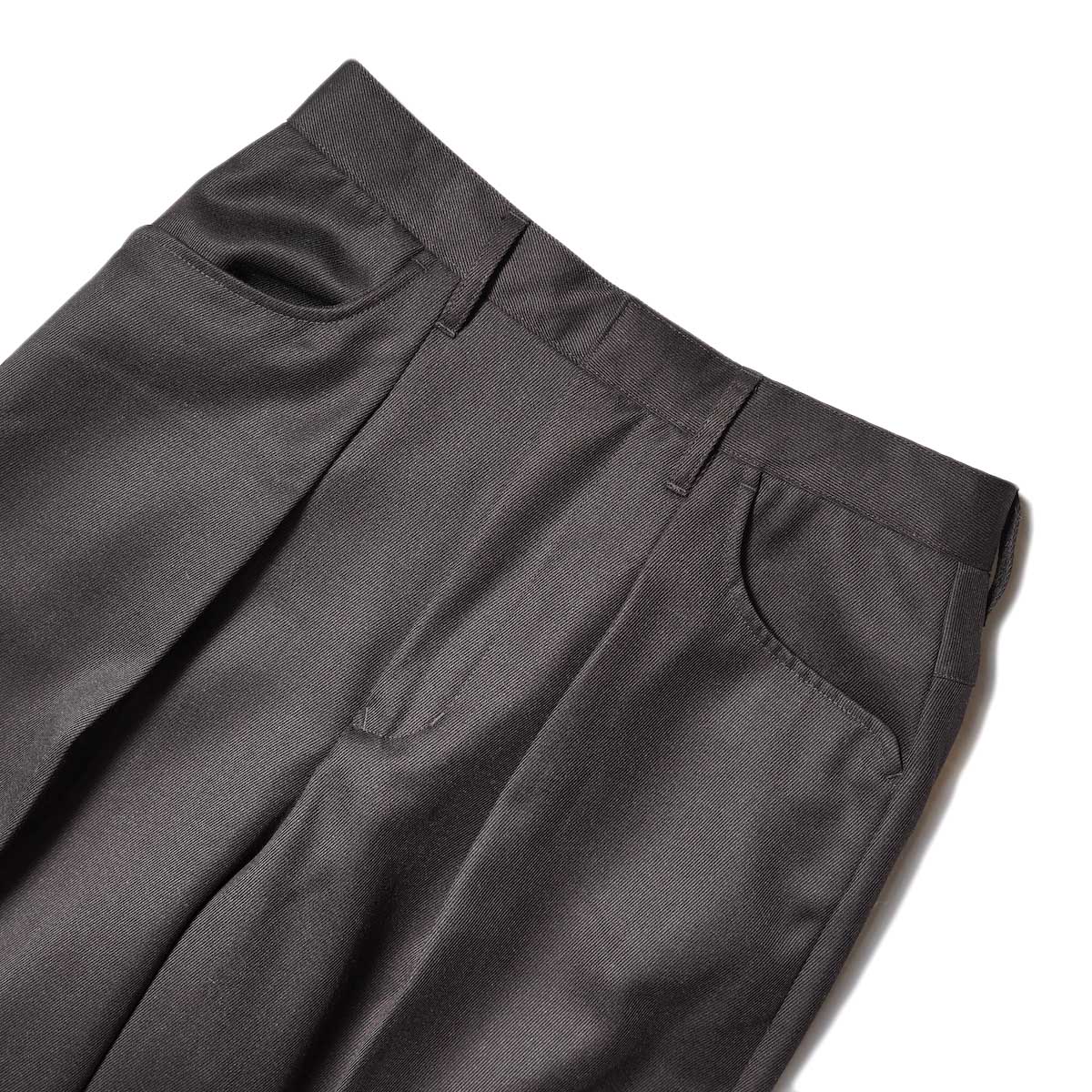 FARAH  / One-tuck Wide Pants (Dark Brown) ウエスト