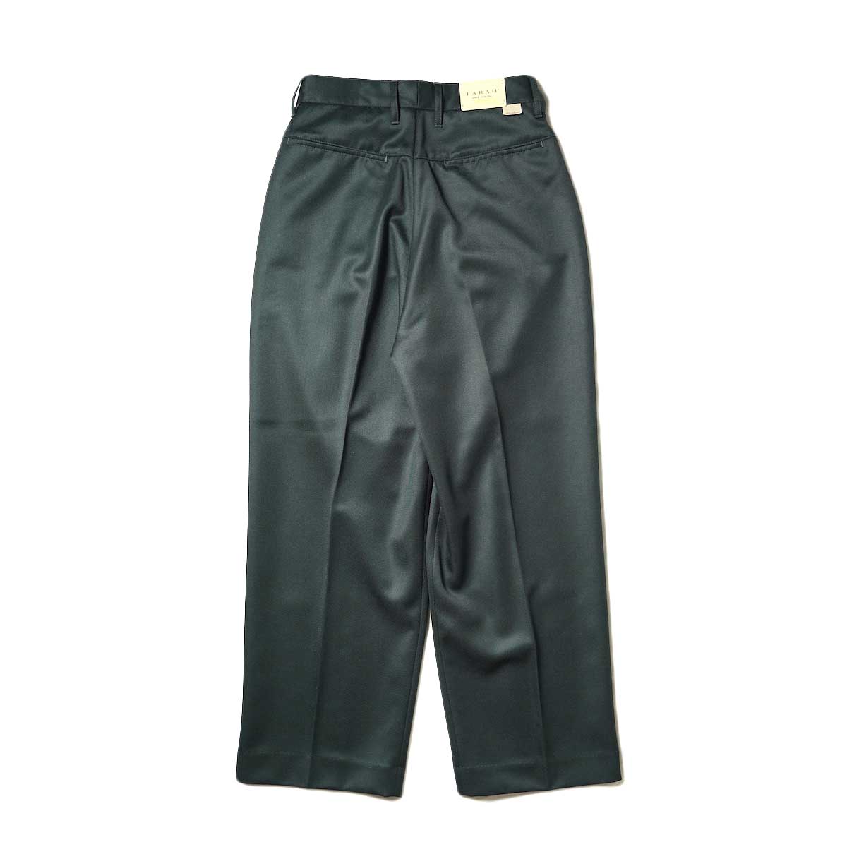 FARAH  / One-tuck Wide Pants (Dark Green) 背面