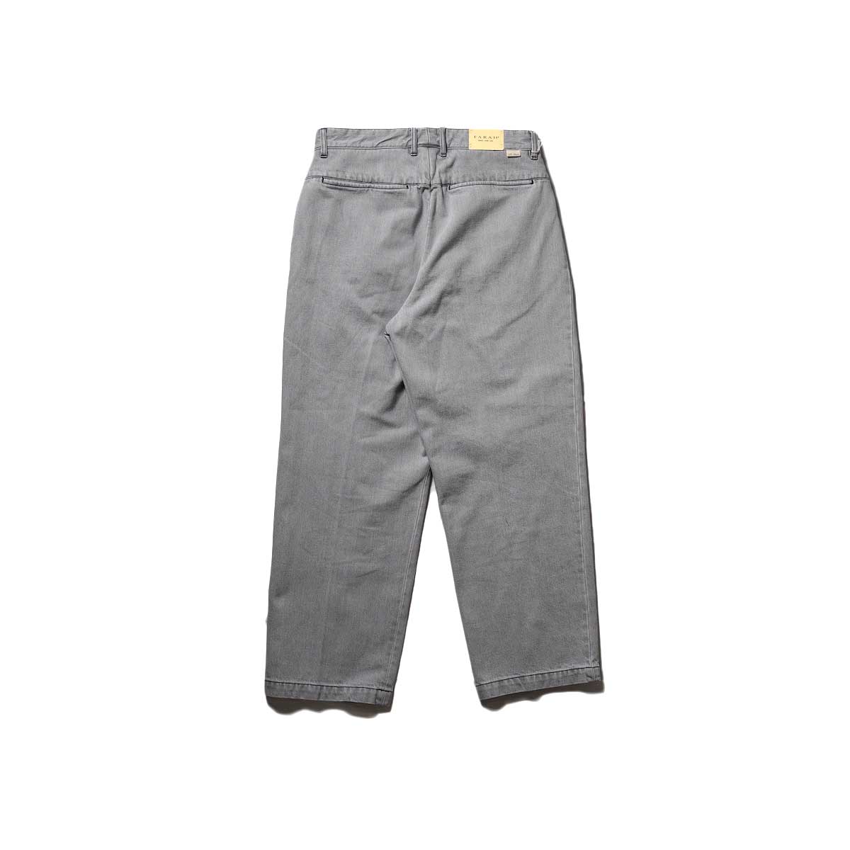 FARAH  / Two-tuck Wide Pants (Gray)背面