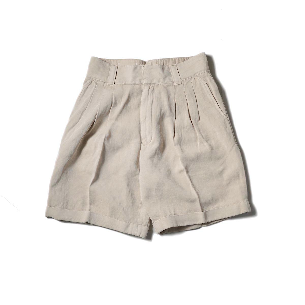FARAH  / Three Tuck Shorts (Beige)