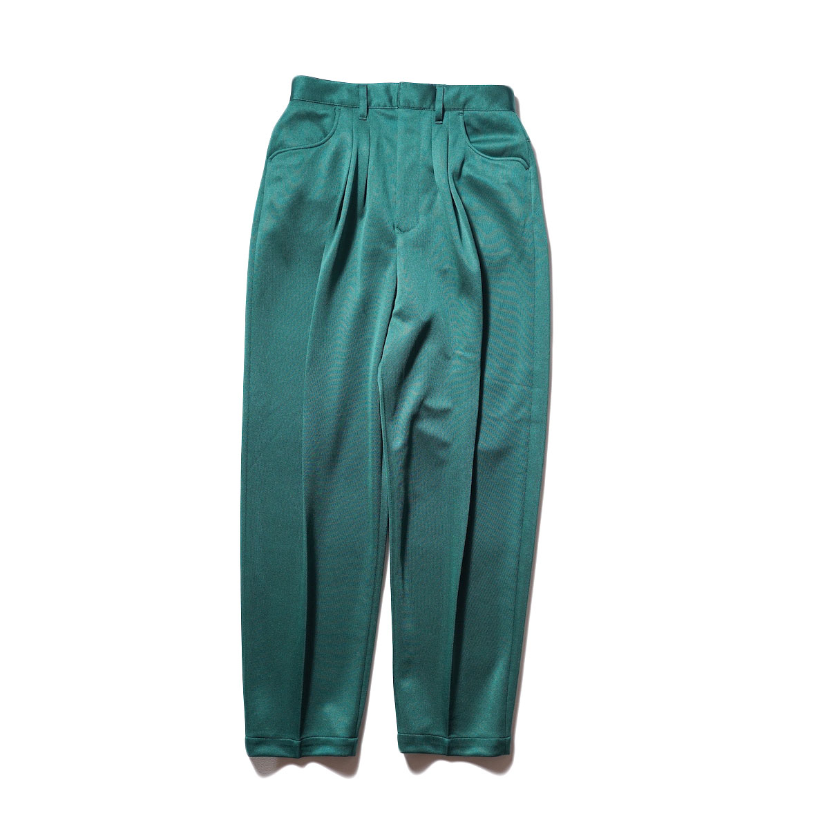FARAH / Two Tuck Wide Tapered Pants (Green)