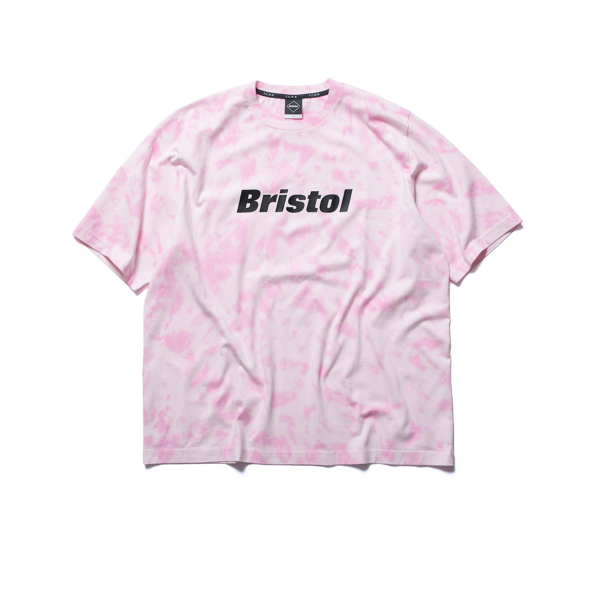 F.C.Real Bristol / RELAX FIT TIEDYE AUTHENTIC LOGO TEE (Pink)