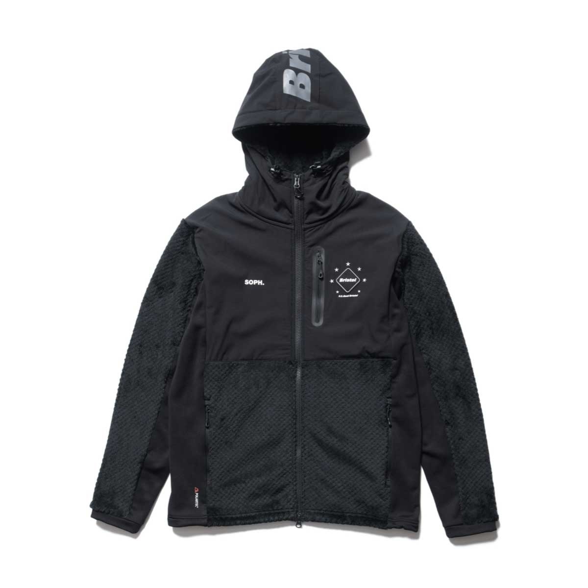 F.C.Real Bristol / POLARTEC HYBRID HOODED JACKET (Black)