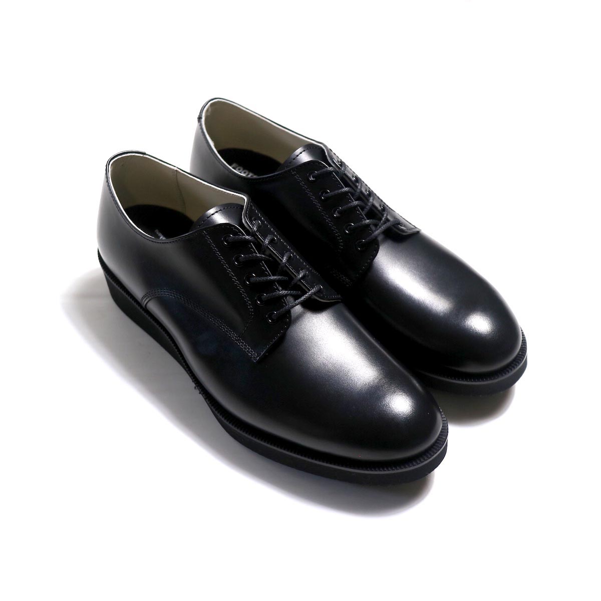FOOTSTOCK ORIGINALS / SERVICEMAN SHOES (FITTER SOLE)(SHOELACE)-BLACK（FS183401-ES)