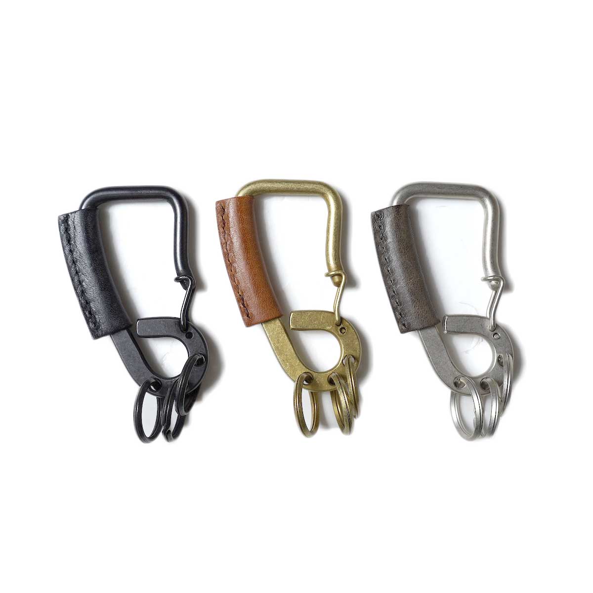 HOBO / CARABINER KEY RING OILED COW LEATHER