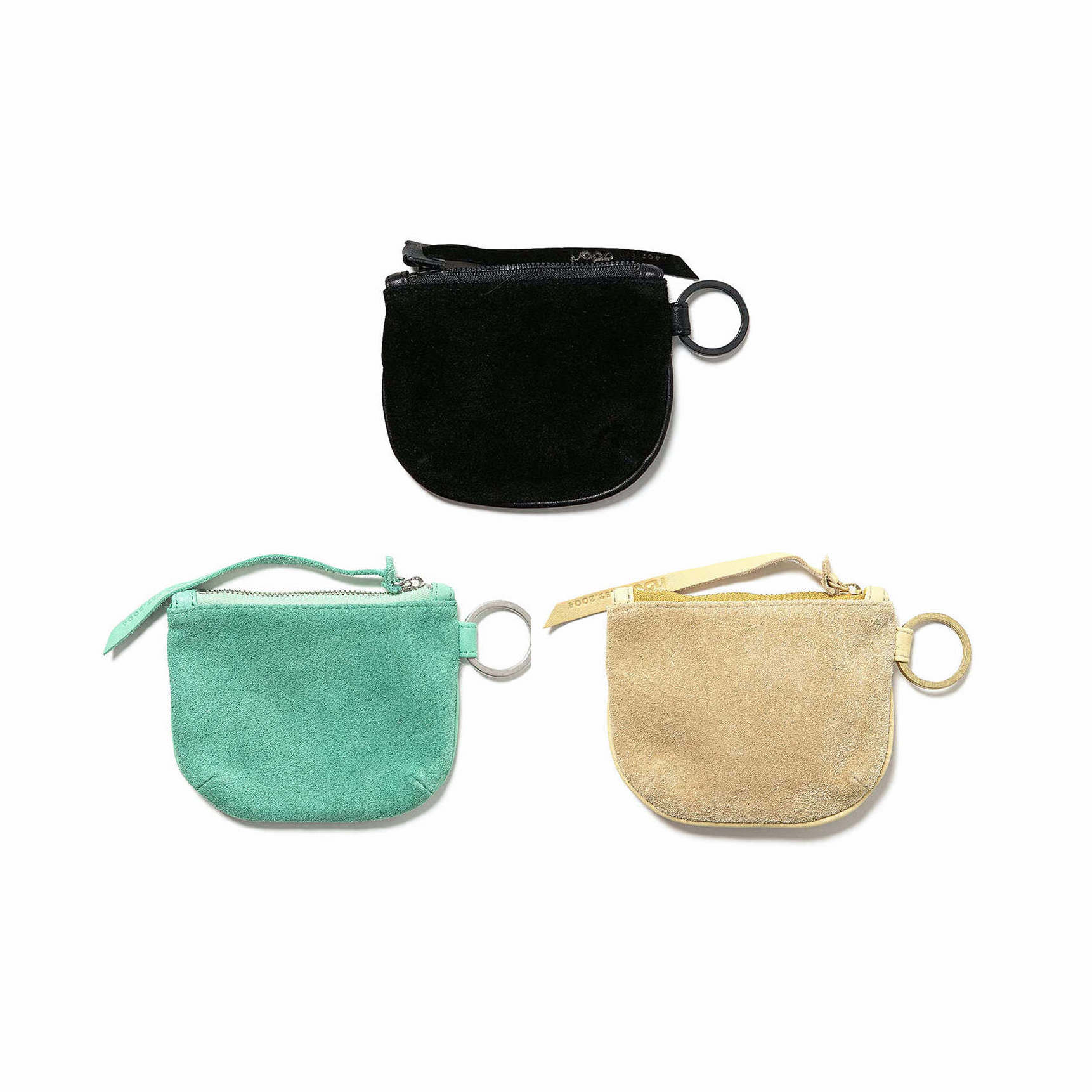 HOBO / COW LEATHER ROUND POUCH S (Black , Mint , Beige)
