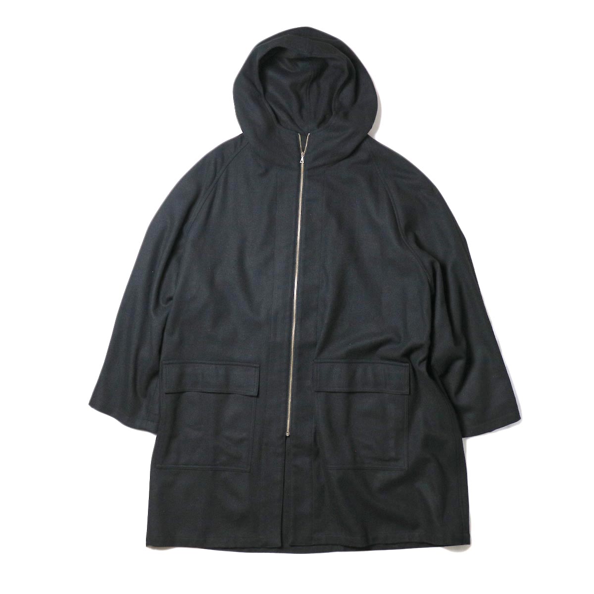 HTS / HOODED COAT (Black)