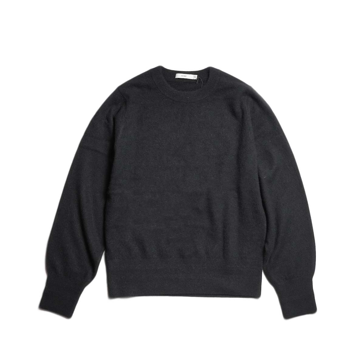 HYKE / RACCOON SWEATER (Black)