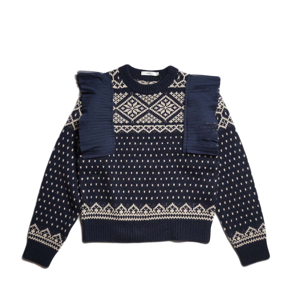 HYKE / NORDIC SWEATER (Navy)